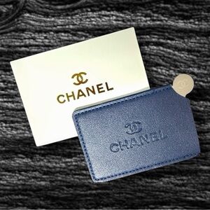Navy Blue Chanel Card Holder/Mirror - New In Box Bridsemaid Stocking Gift